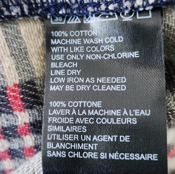 ECOTÉ |  Women's Heavy Flannel Shirt |  Long Sleeve | Snaps Faded Design | M/L - Picture 6 of 6